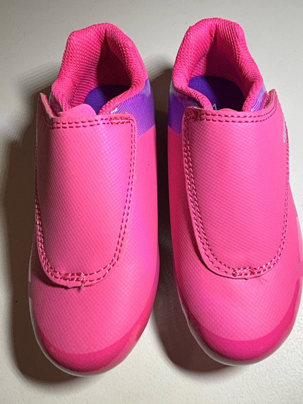 Carter's Hot Pink Slip-On Kids Sports Shoes with Purple Collar